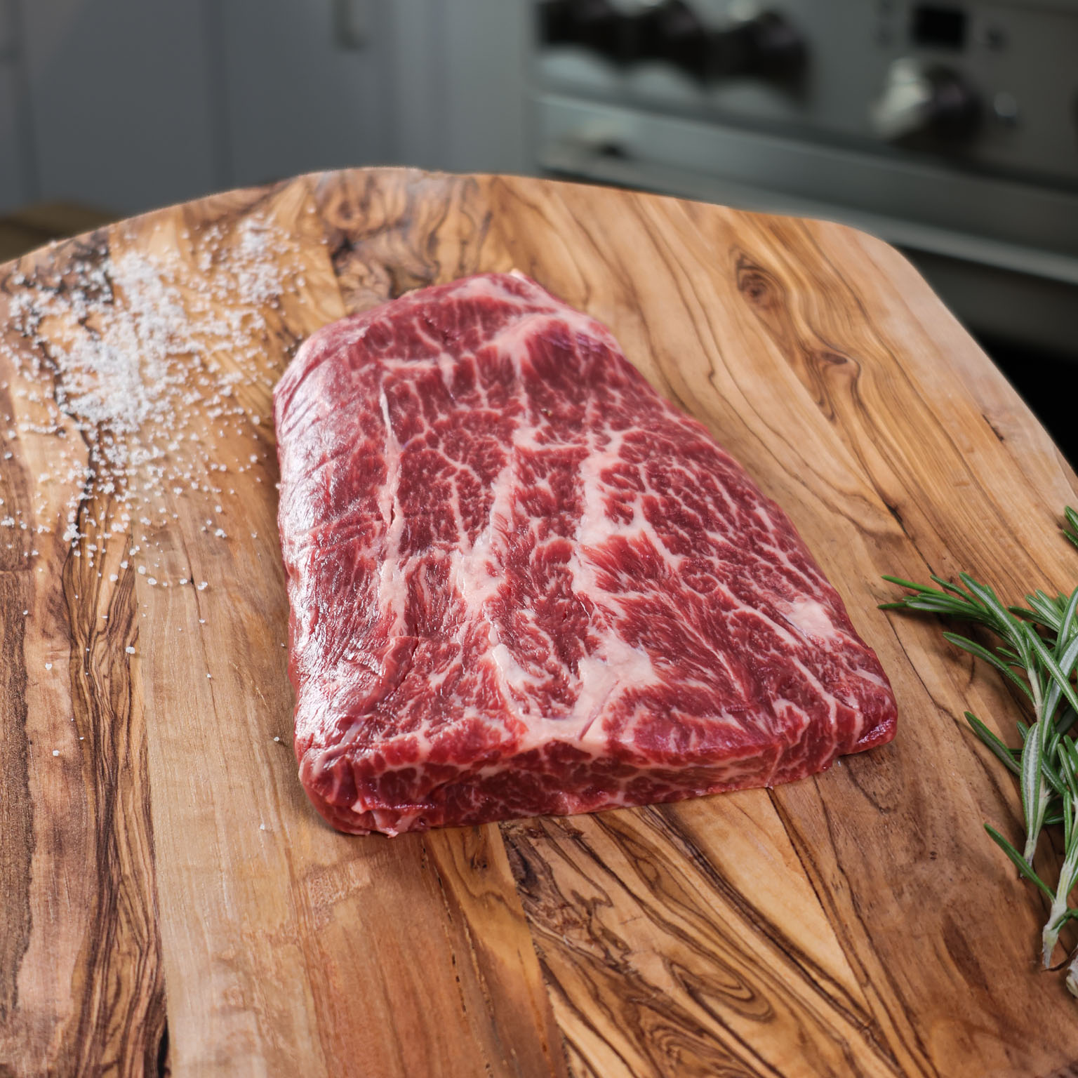 Flat iron Steak Akaushi Wagyu Beef Hook and Cleaver Ranch