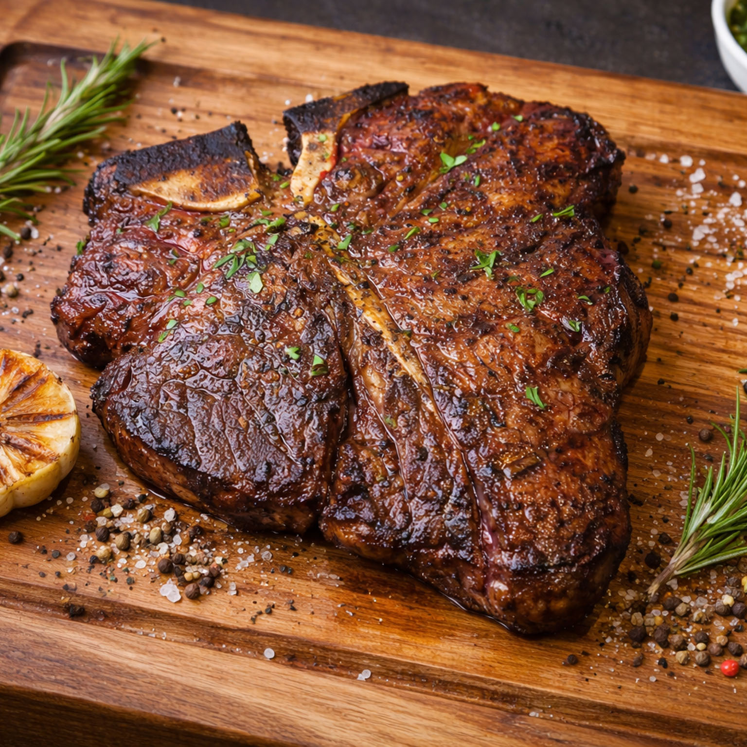 Porterhouse Steak Akaushi Wagyu Beef Hook and Cleaver Ranch
