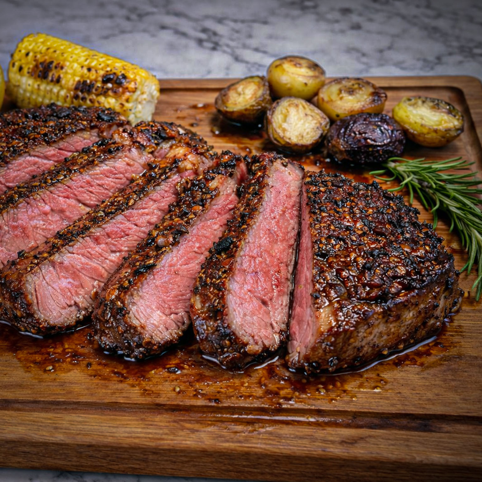 Ribeye Steak Akaushi Wagyu Beef Hook and Cleaver Ranch