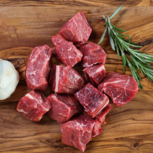 Top sirloin kabobs Akaushi Wagyu Beef Hook and Cleaver Ranch