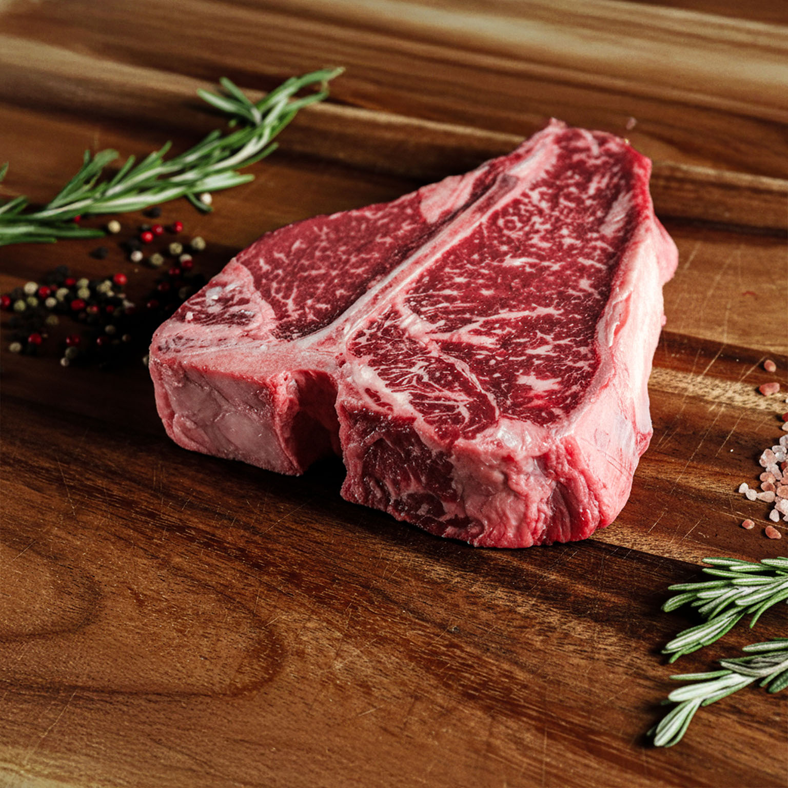 Porterhouse Steak Akaushi Wagyu Beef Hook and Cleaver Ranch