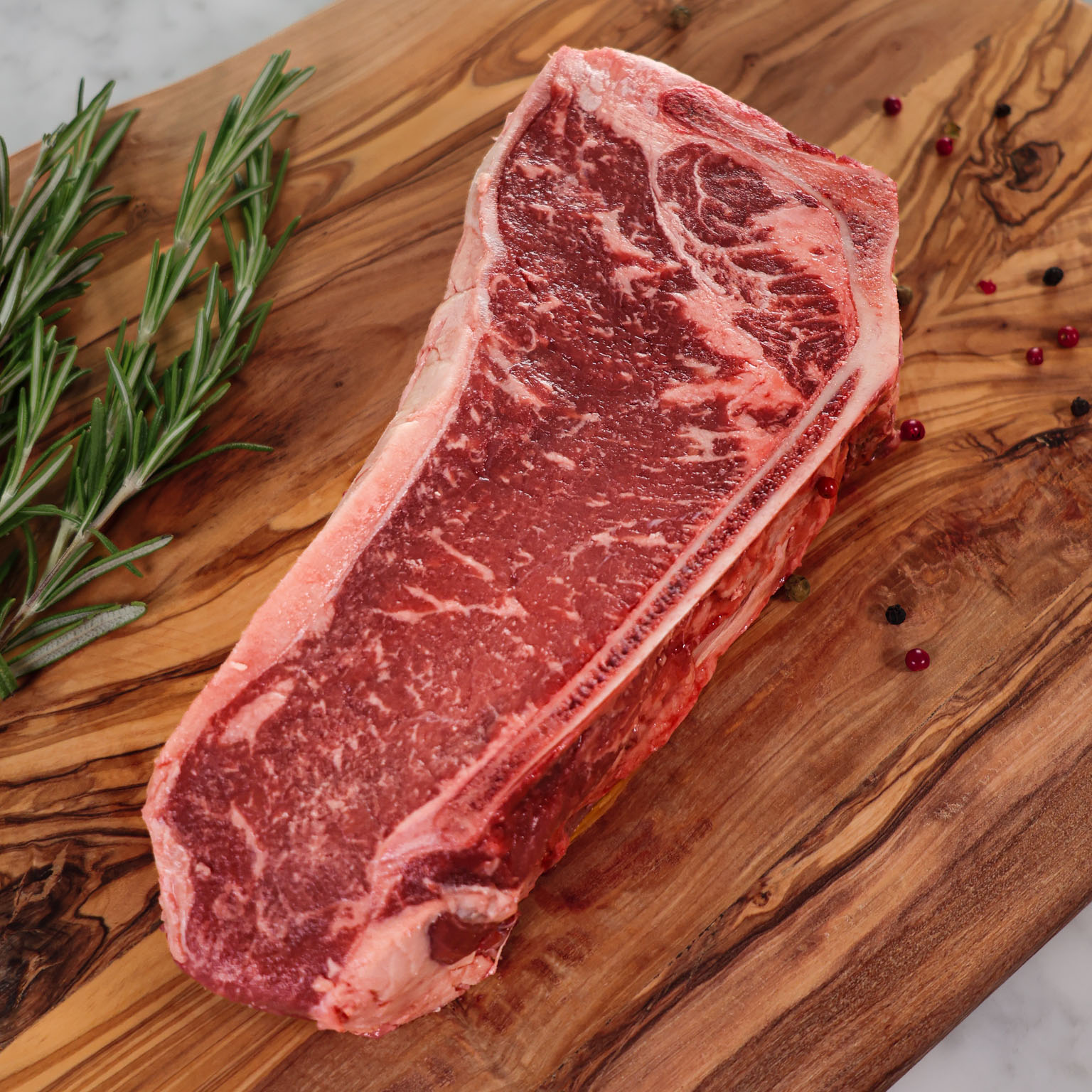 Kansas City Steak NY Strip Steak 1.75 Akaushi Wagyu Beef Hook and Cleaver Ranch