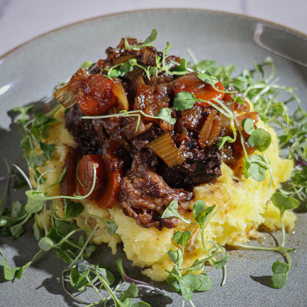 Wine Braised Chuck Roast Recipe from Hook and Cleaver Ranch