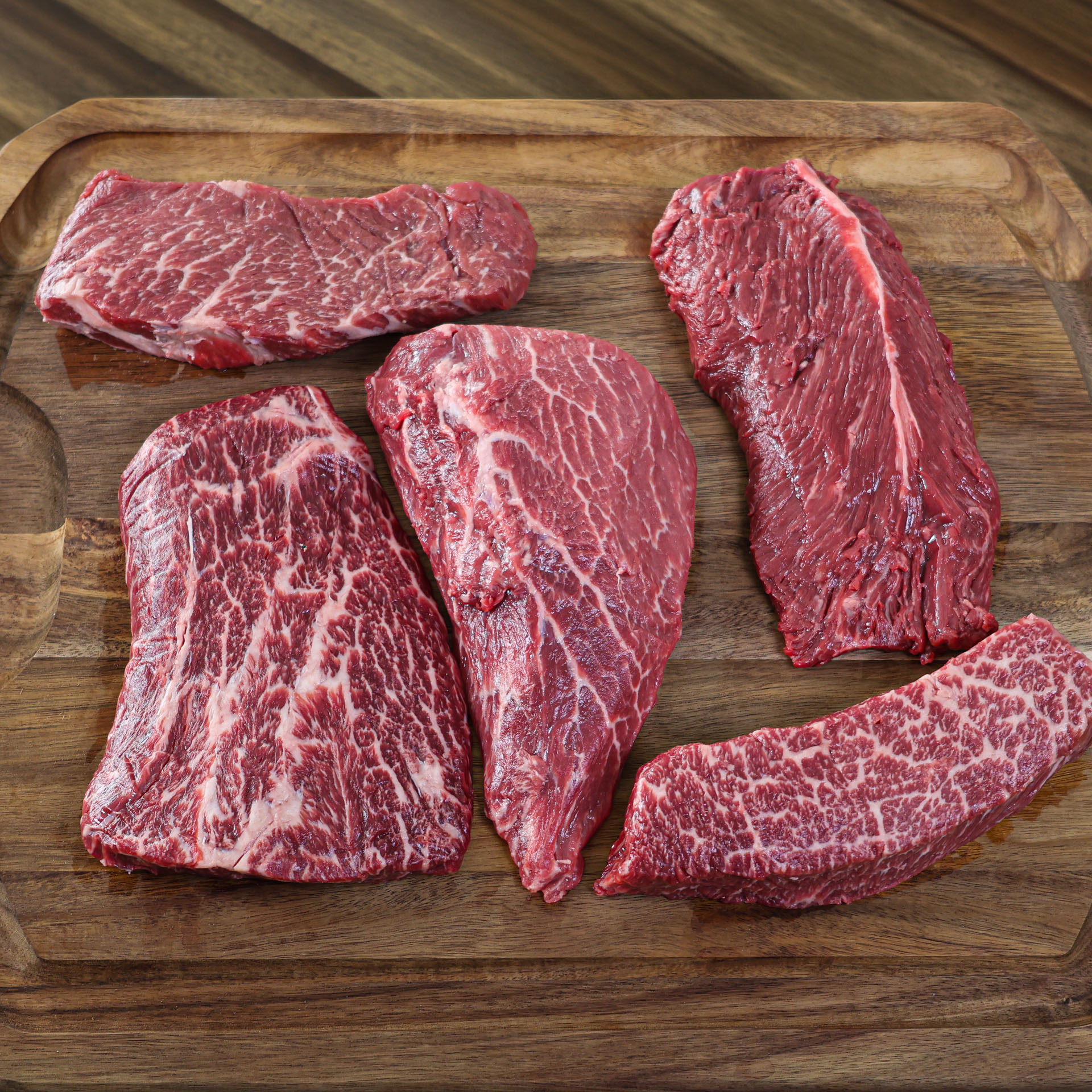 Butchers Secret Bundle by Hook and Cleaver Ranch featuring Delmonico steak, Denver steak, Hanger Steak, Teres Major Steak, Flat Iron